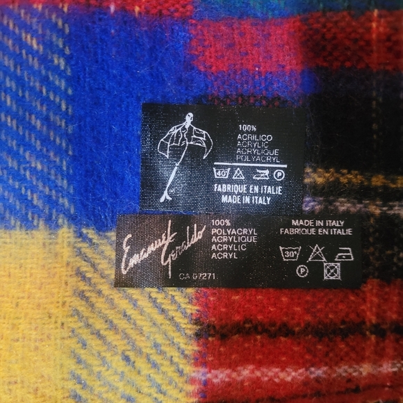 Emanuel Geraldo Made In Italy Multi Colored Scarf - Picture 3 of 3